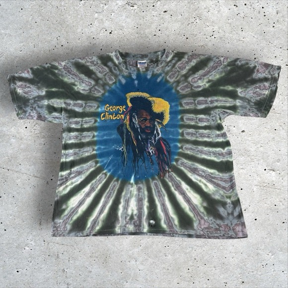 Vintage George Clinton Parliament Funkadelic Psychedelia Shirt Men's XXL P‎ Funk